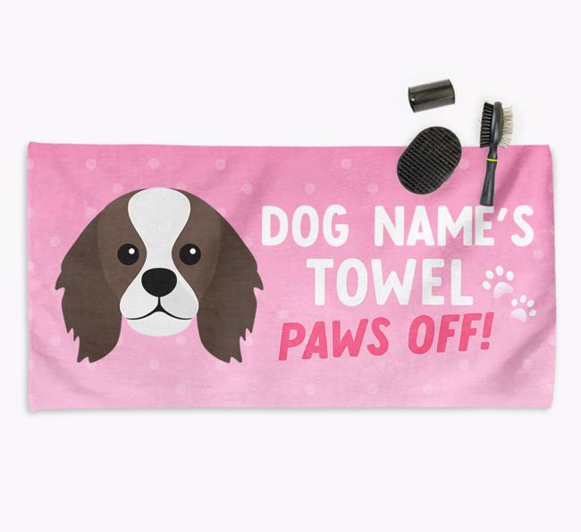 'Paws Off' Dog Towel for your {breedCommonName}